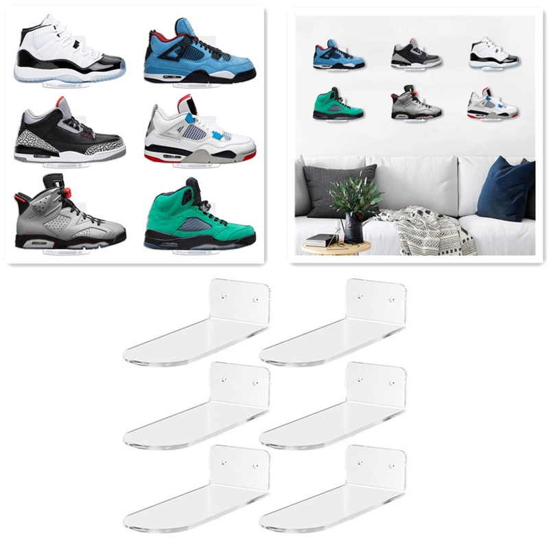Set 6 Kệ Để Giày Sneaker Gắn Tường Trang Trí Tiết Kiệm Không Gian