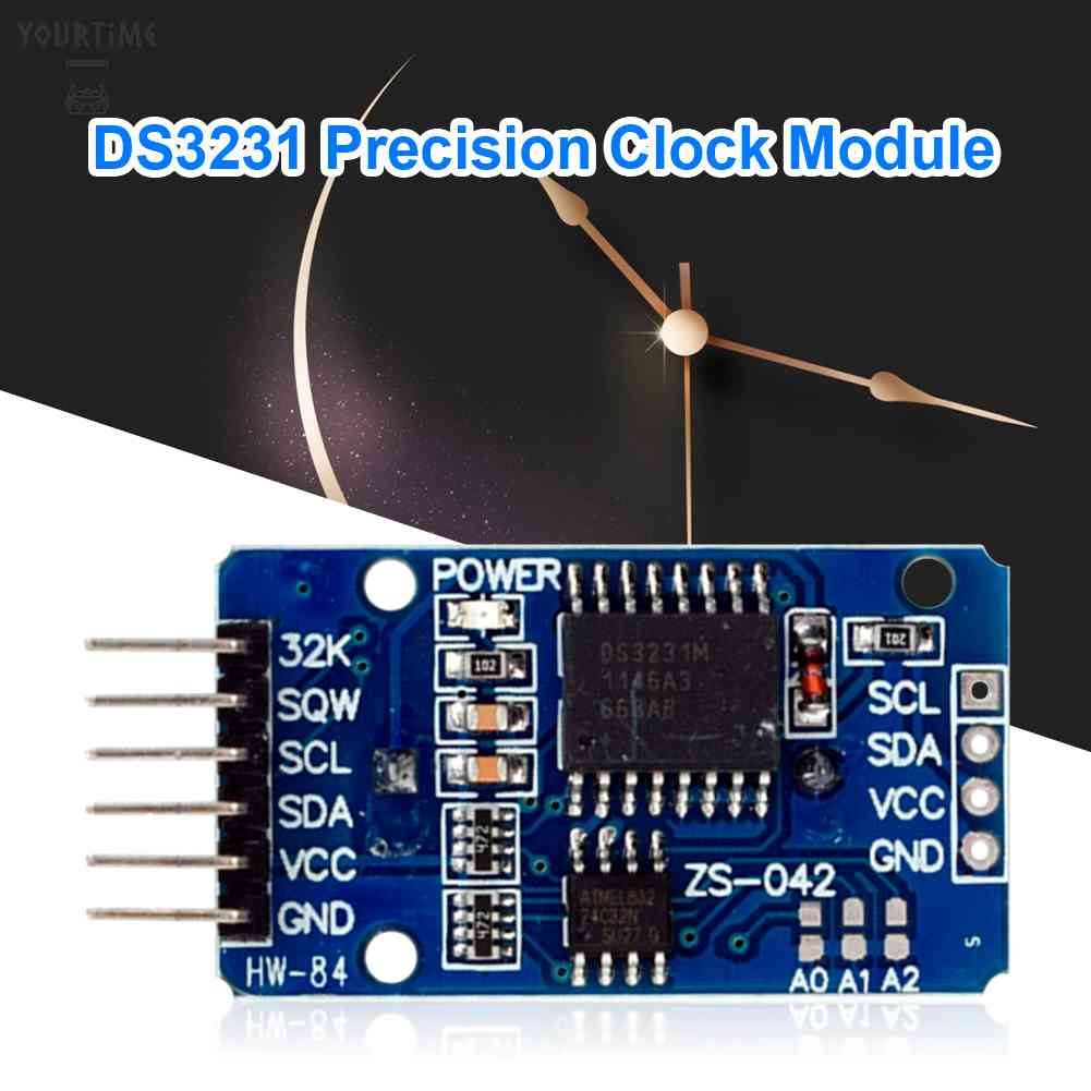 Module Đồng Hồ Đo Chính Xác Không Dùng Pin HW-084A DS3231 AT24C32 IIC RTC