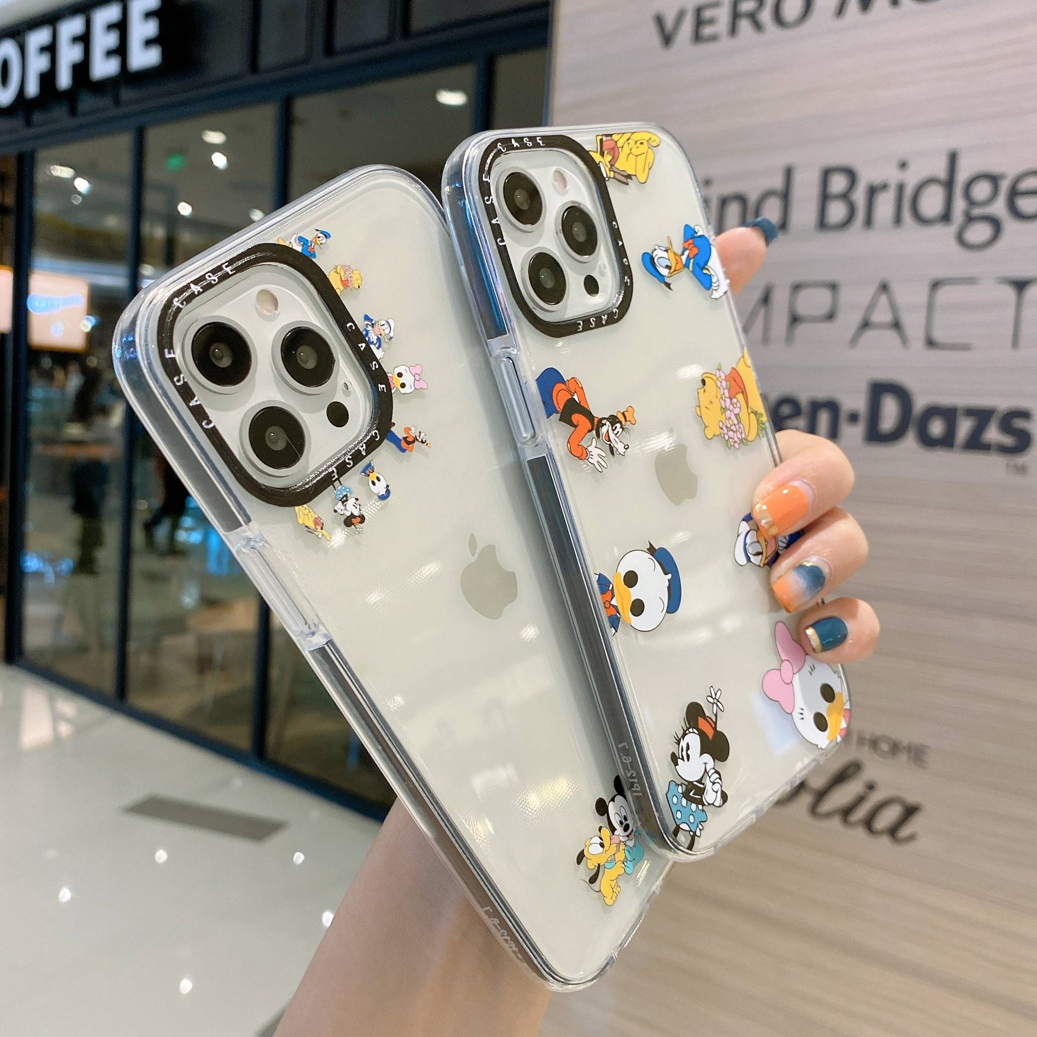 Ốp Lưng case iphone 11 pro max case cover iphonoe 6 plus iphone 12 pro max case iphone 7 plus cover iphone 8 plus iphone xr iphone xs max iphone cover 6s iphone se2020 Mềm Trong Suốt + Kính Cường Lực Cho