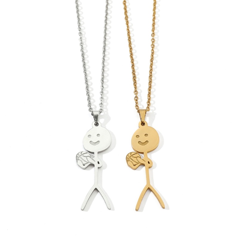 Vòng cổ Mặt Hình Ngón Tay Tạo Hình Bàn Tay Giữa Vui Nhộn Cho Tuổi Teen