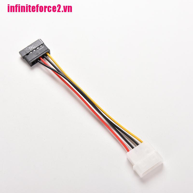 1 Dây Cáp Chuyển Đổi Nguồn 4 Pin Ide Molex Sang 15-pin Serial Ata Sata