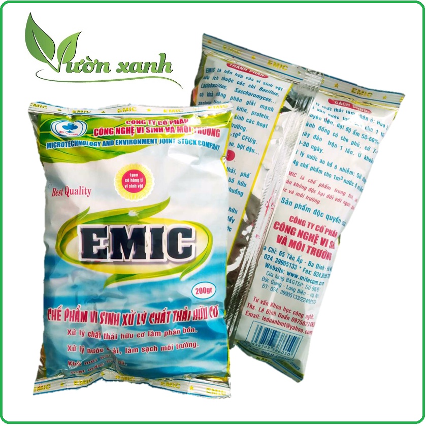 Chế phẩm vi sinh xử lý chất thải hữu cơ EMIC 200gr