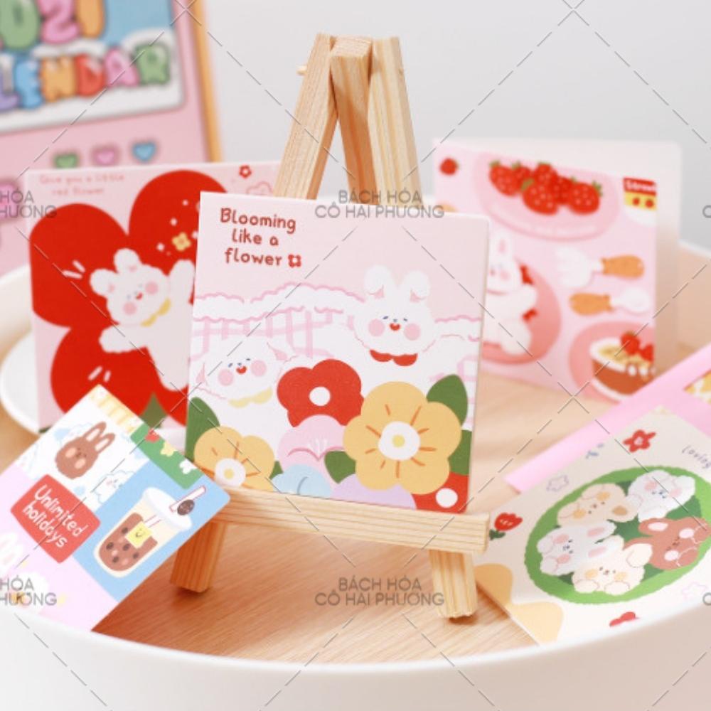 Chúc mừng Sinh Nhật, thiệp cảm ơn, quà tặng in họa tiết kawaii, hoạt hình dễ thương cute