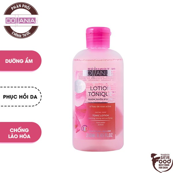 Nước Hoa Hồng Dưỡng Ẩm Dollania Facial Care Tonic Lotion 250ml