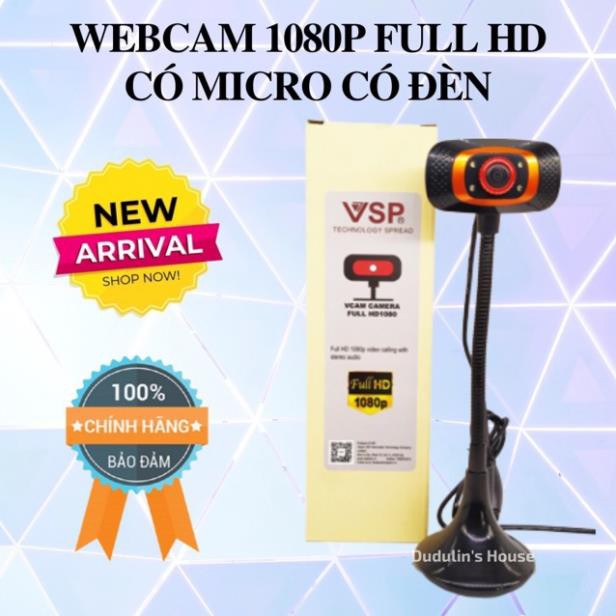 Webcam laptop, máy tính chính hãng có mic có led full HD BH 1 Năm