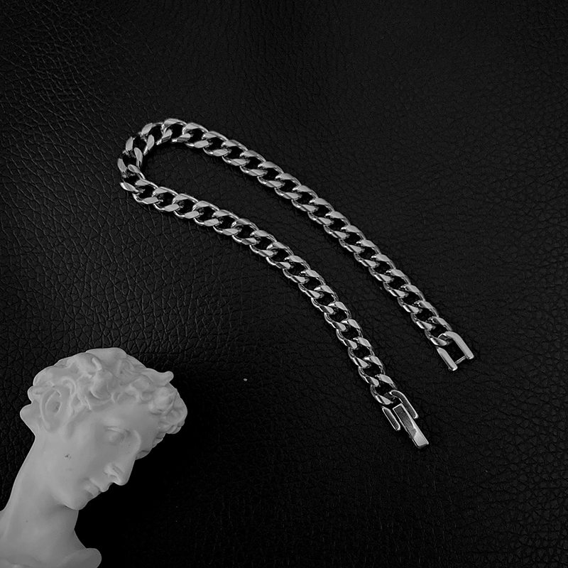 Vòng tay kim loại thiết kế đơn giản phong cách Hàn Quốc