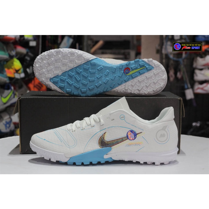 Giày đá bóng Vapor 14 Academy TF - TRẮNG XANH(size39-45)