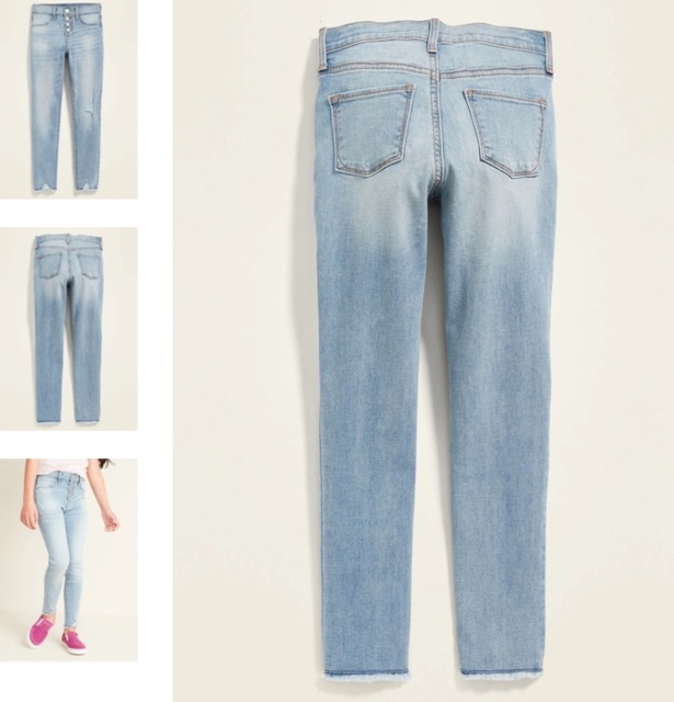 Quần jean dài bé gái