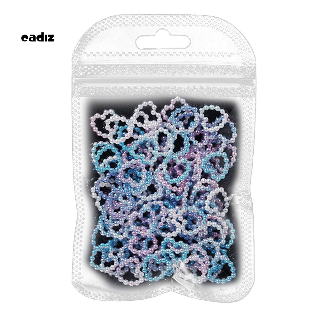 Phụ Kiện Trang Trí Móng Tay Hình Trái Tim Đính Ngọc Trai Giả Chống Thấm Nước