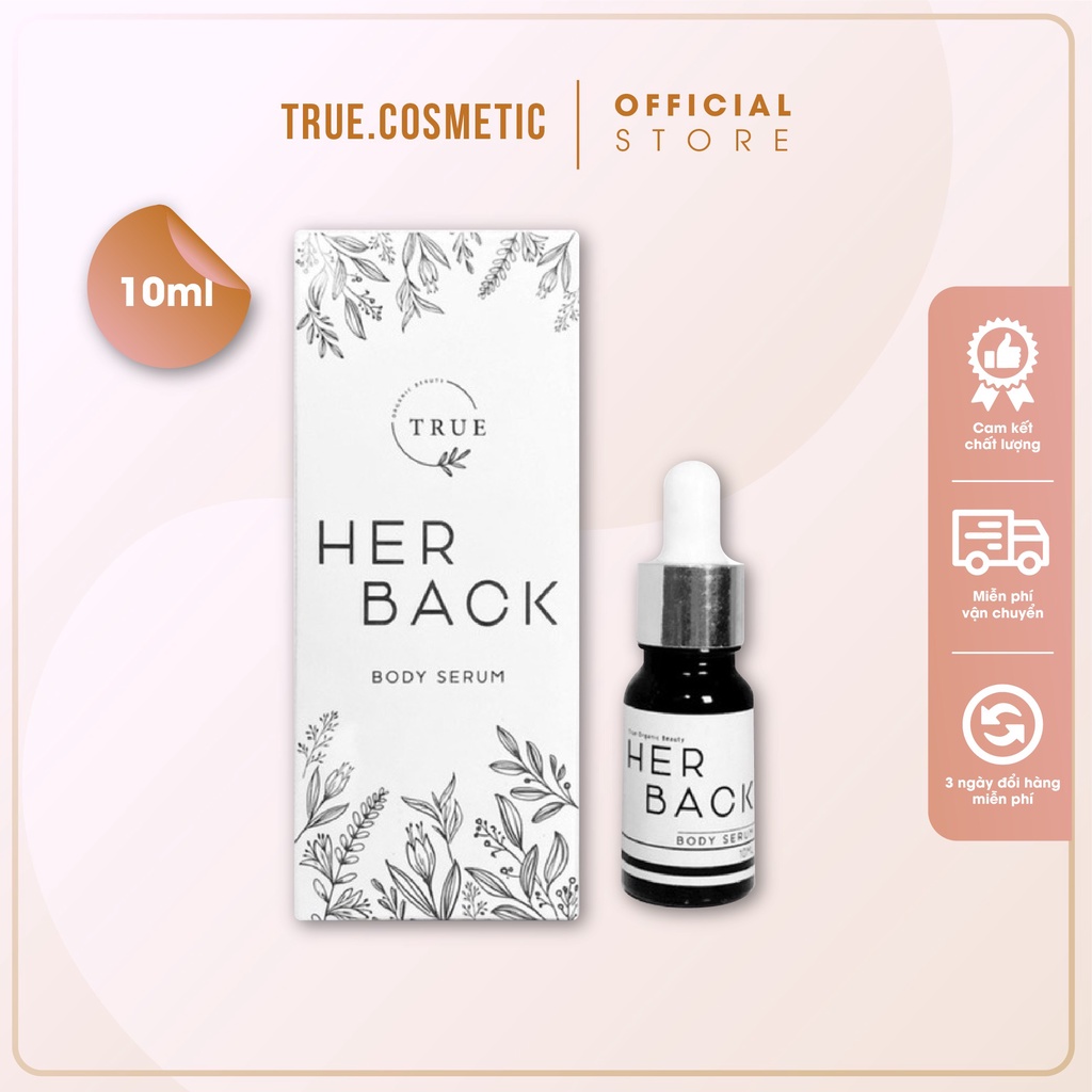Serum loại bỏ mụn và thâm, giảm mụn lưng dưỡng da toàn thân sáng mịn HERBACK BODY SERUM 10ml
