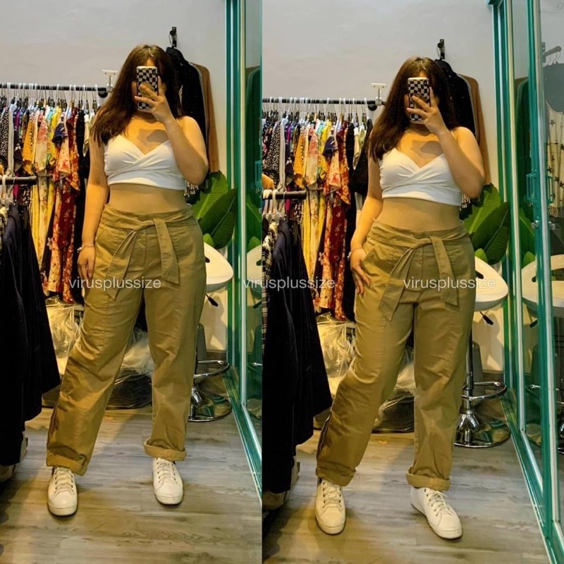 Quần kaki INC màu kem bigsize🌼🌼