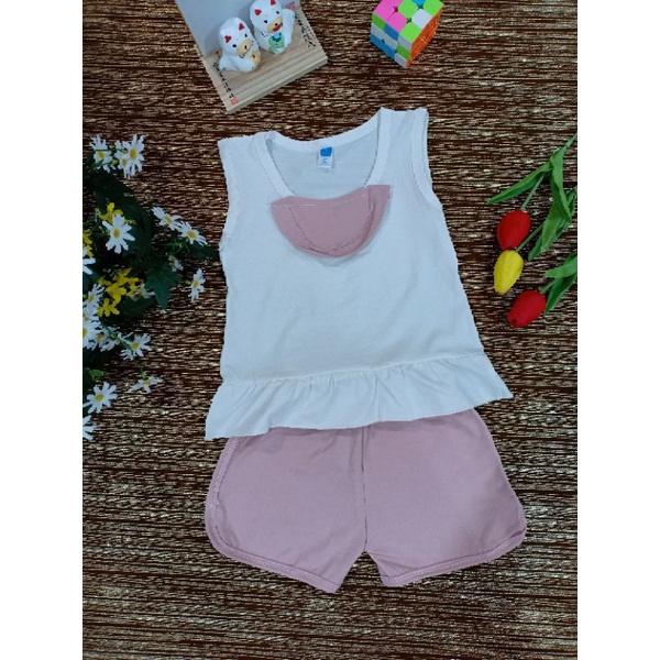 Bộ quần áo bé gái mùa hè loại cao cấp, ảnh và video tự chụp, chất liệu cotton, bộ đồ trẻ em