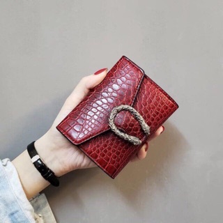 Ví bóp da mini đầu rồng vân da rắn cao cấp DRAGON