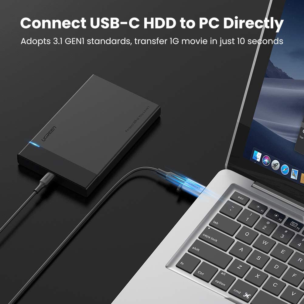 Đầu chuyển đổi USB 3.0 đực sang USB 3.1 Type C cái dùng cho PC, laptop, macbook, điện thoại UGREEN US204 US276