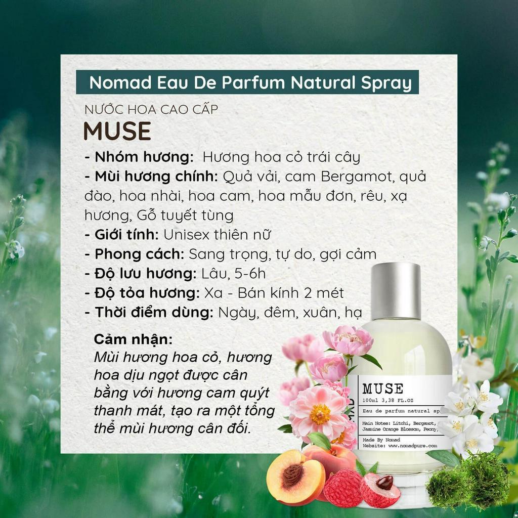 Nước Hoa Nam, Nữ Nomad Eau De Parfum 10ml Tông Mùi Sang Trọng, Lưu Hương 6-8h