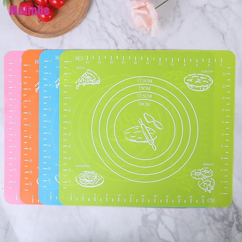 Thảm Nhào Bột Làm Bánh Bằng Silicon Chống Dính Kích Thước 26 * 29cm