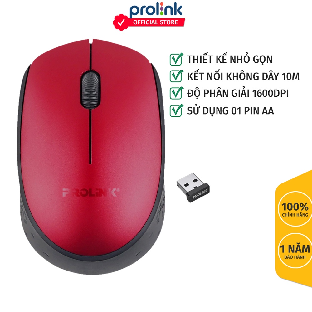 Chuột Quang Không Dây Prolink PMW5008 - Hàng phân phối chính hãng
