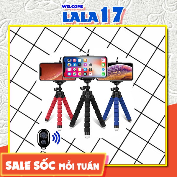 Kẹp Điện Thoại Bạch Tuộc 3 Chân Siêu tiện lợi tripod giá rẻ - Lala17