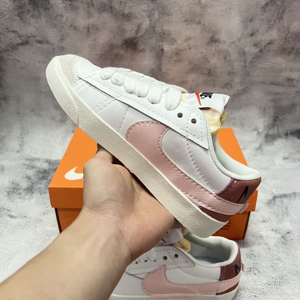 Giày Sneaker Blazer Low 77 Jumbo "White/Pink" - Tiểu Chuẩn