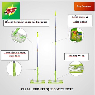Cây lau nhà siêu sạch Scotch Brite