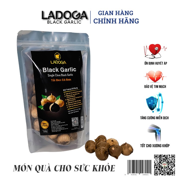 [ Combo 2 túi ] Tỏi đen LADOGA cao cấp lên men tự nhiên 90 ngày - Túi 500g [ New ]