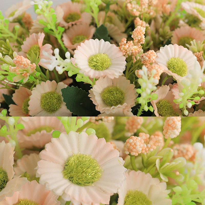 Bó 24 Hoa Cúc Giả Nhiều Màu Trang Trí Nhà Cửa