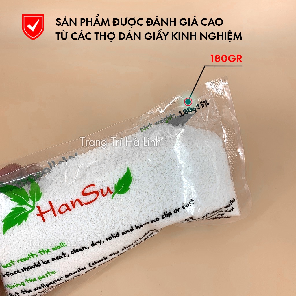 Keo Bột Dán Tường Hàn Quốc HANSU Nhập Khẩu Loại Tốt Túi 180g - Trang Trí Hà Linh