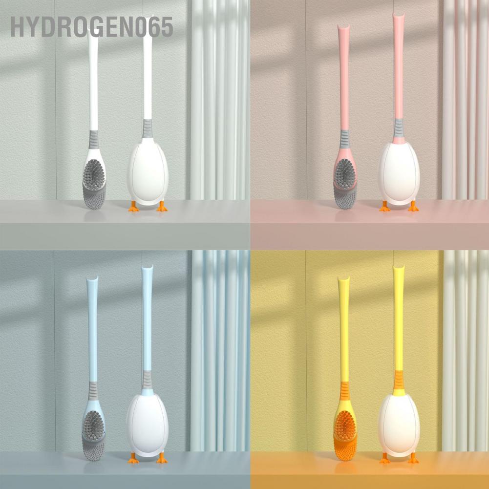 Bàn chải toilet lông dày hình vịt treo tường dễ thương dọn dẹp cho khách sạn hoặc nhà ở