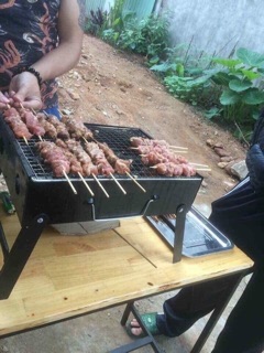 Bếp nướng than hoa di động