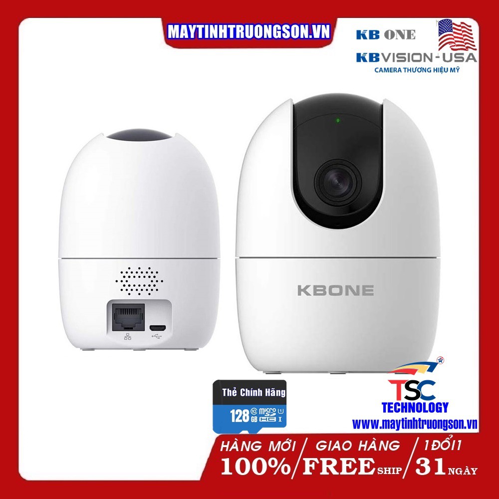 Camera IP Wifi 2.0MP HD 1080P KBONE/ IMOU A22 | Kèm Thẻ Nhớ 128Gb
