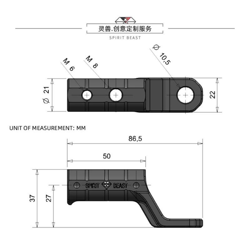 Pat Đa Năng Gắn Chân Gương Spirit Beast L14 Chính Hãng