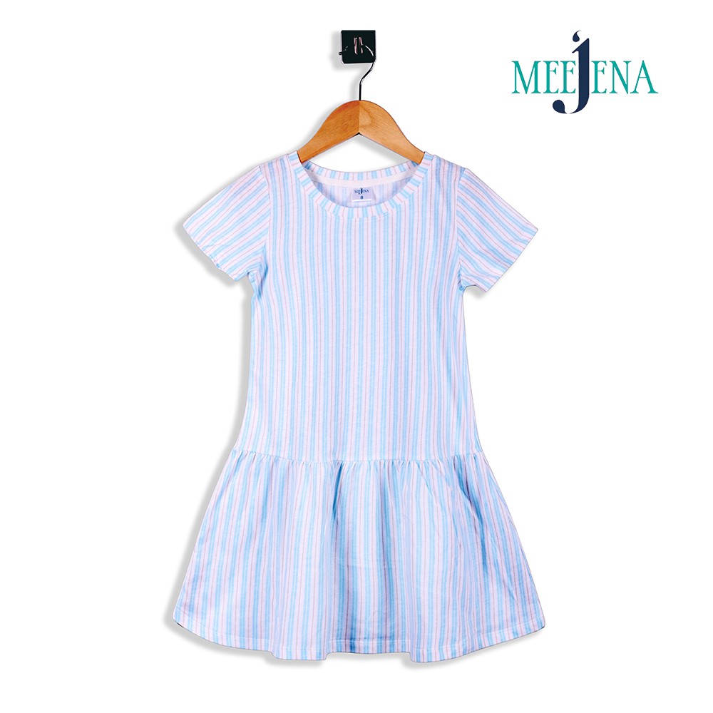 Đầm bé gái tay ngắn thun hoa 14-26 kg - MEEJENA - 1571