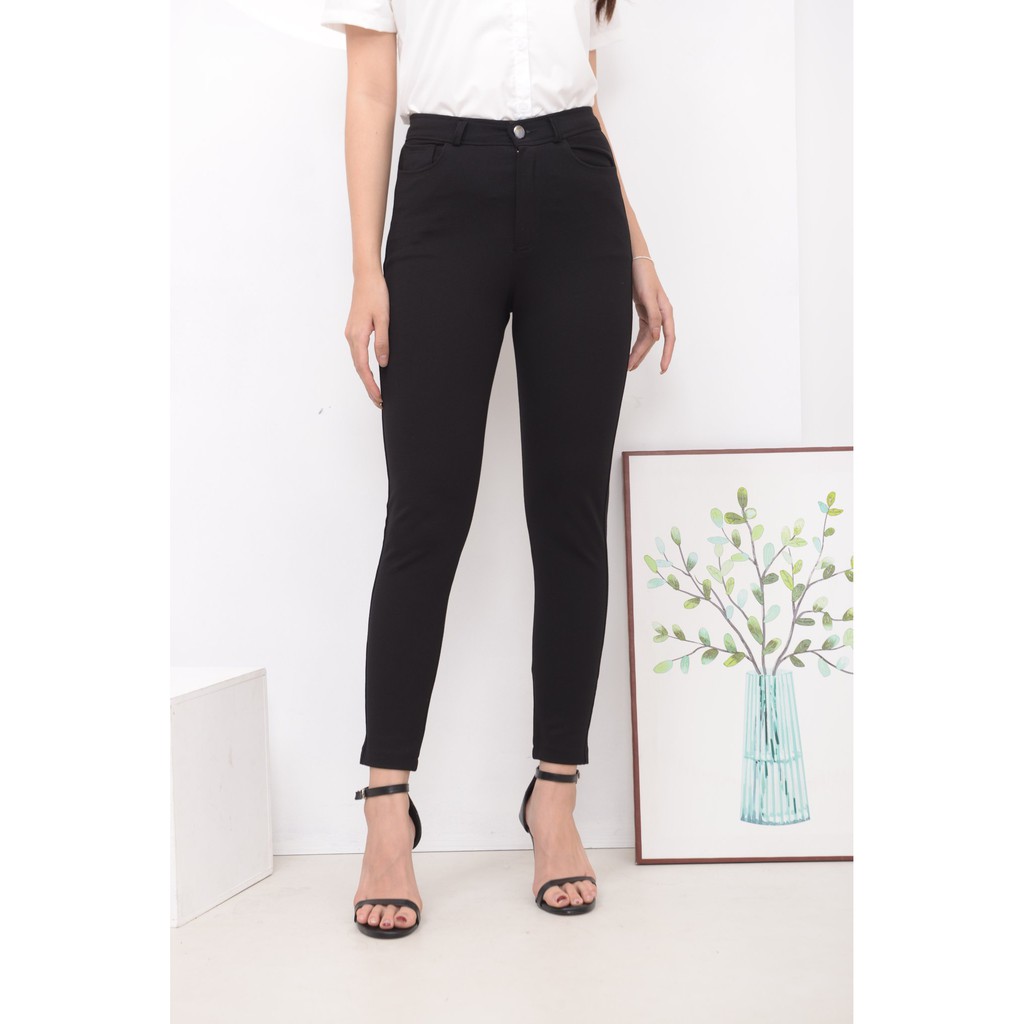 Quần Tregging Nữ Cạp Cao, Màu Đen Chất Vải Umi Hàn Dày Dặn, Siêu Co Giãn,Mặc Tôn Dáng, Chất Đẹp | BigBuy360 - bigbuy360.vn