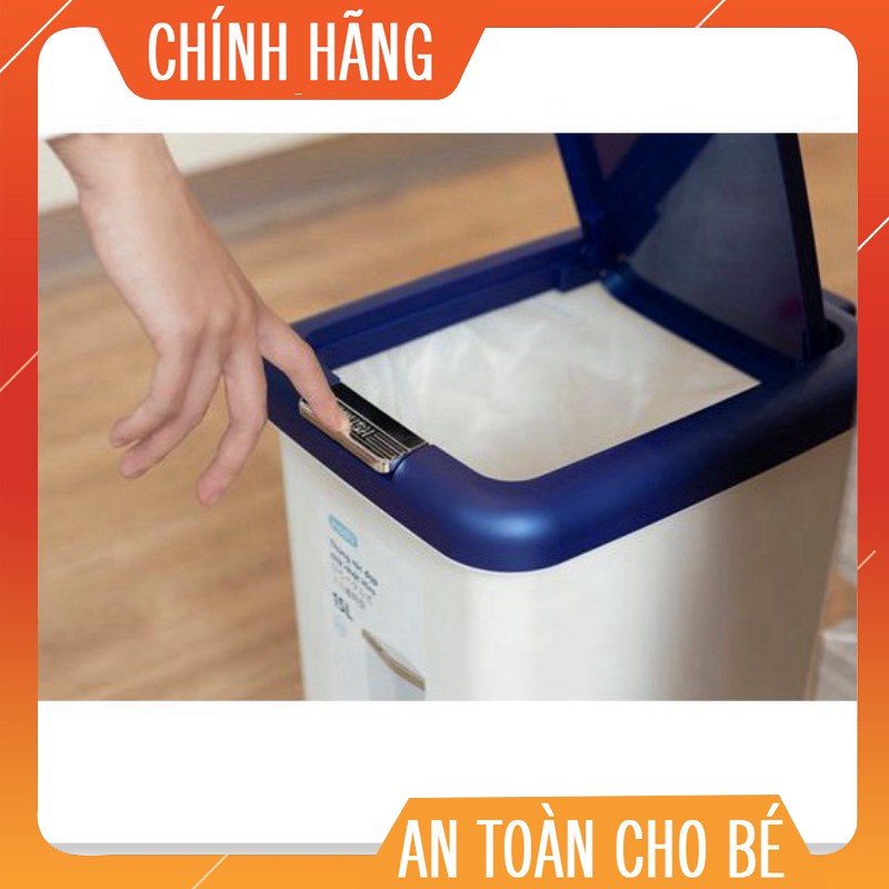 Thùng rác đạp chữ nhật Inochi 10L (tiêu chuẩn Nhật Bản)