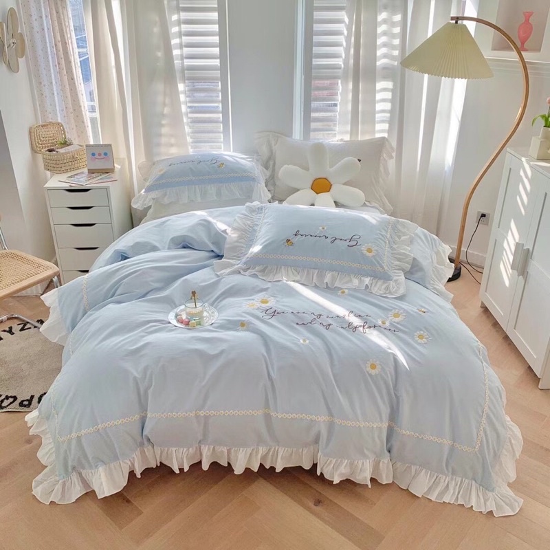 set chăn ga cotton linen