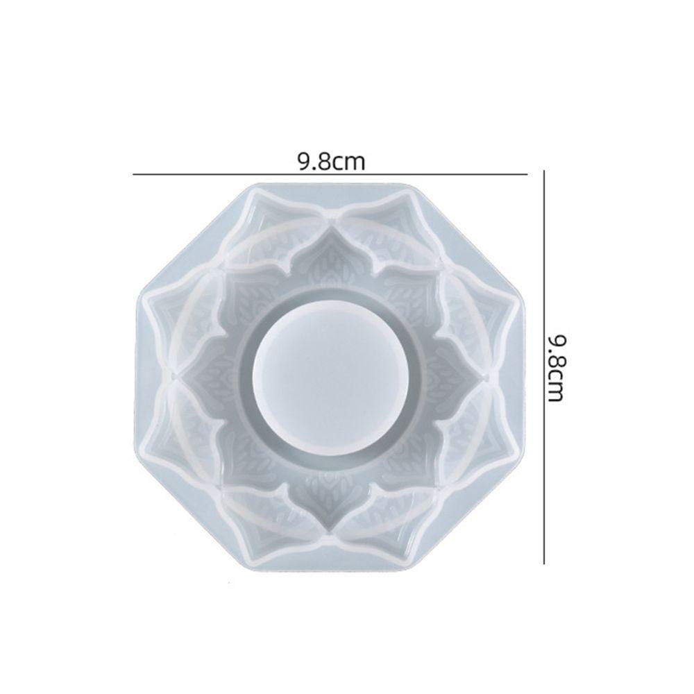 Khuôn Làm Đế Nến Thủ Công Hình Hoa Bằng Nhựa Resin Giá Đỡ