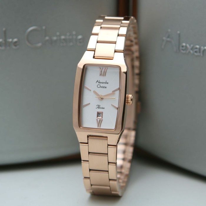 Đồng hồ đeo tay nữ hiệu Alexandre Chrities 2455LDBRGSL