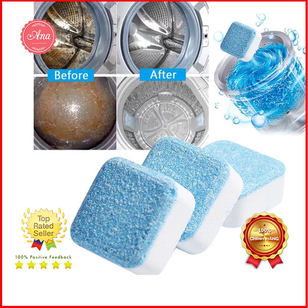 [Combo 6 Viên] Viên Tẩy Vệ Sinh Lồng Máy Giặt Siêu Sạch