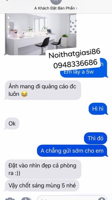 Bàn makeup trang điểm chuyên nghiệp kèm ghế BT 79