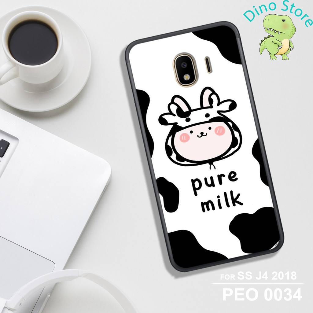 ỐP LƯNG UV SAMSUNG J4/J2 Pro/J2 Core, IN HÌNH CHÚ BÒ SỮA CUTE.