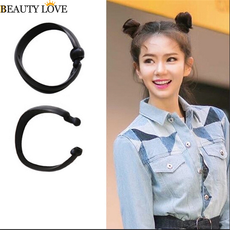 Bộ 2 Dụng Cụ Tạo Kiểu Tóc Bằng Silicon Màu Đen