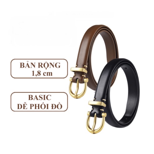 Thắt lưng nữ,dây nịt da khóa kim loại cao cấp phong cách trẻ trung thanh lịch mã TL01