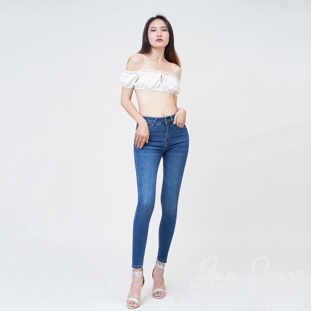 Quần Jean Nữ Cao Cấp Dáng Ôm Lưng Cao Aaa Jeans Xanh Midnight – UCSD RAYON