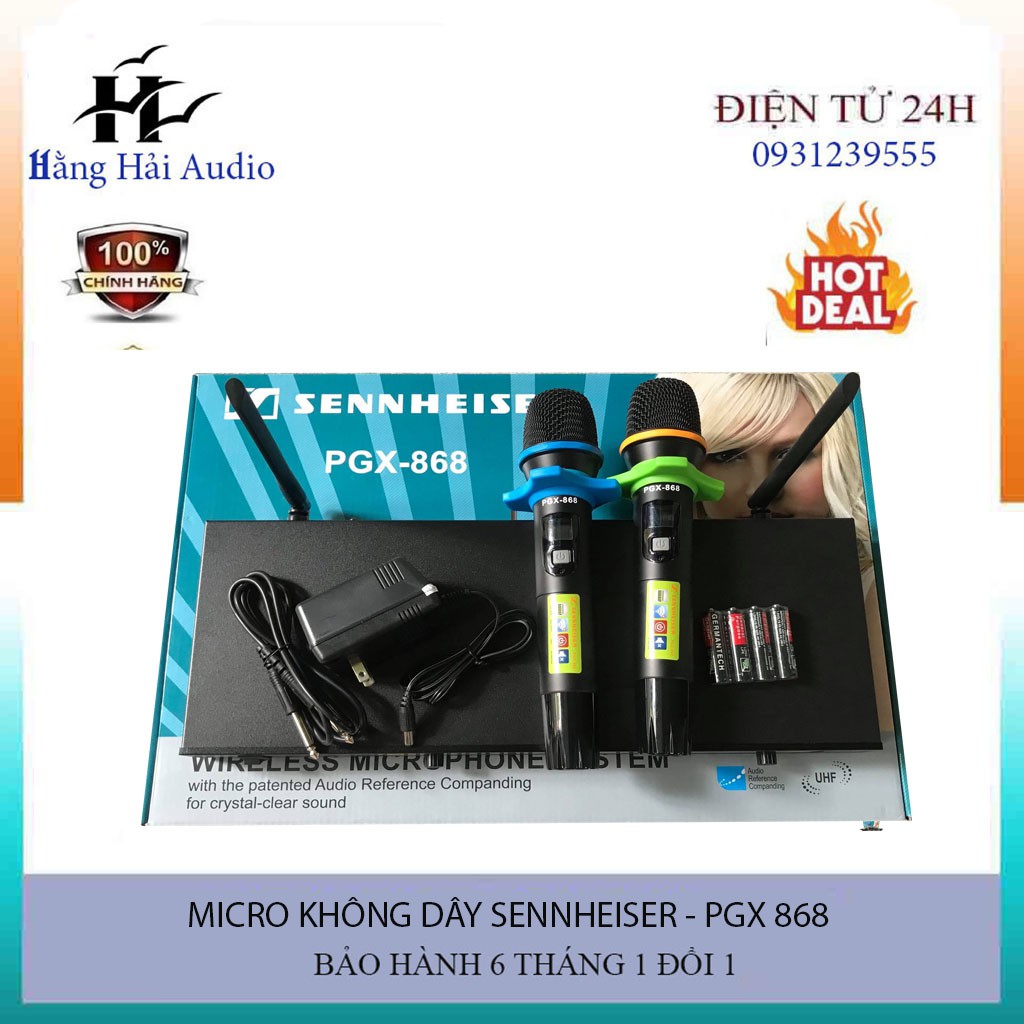 [Mã ELHACE giảm 4% đơn 300K] Micro không dây SENNHEISER PGX - 868 thế hệ mới chính hãng