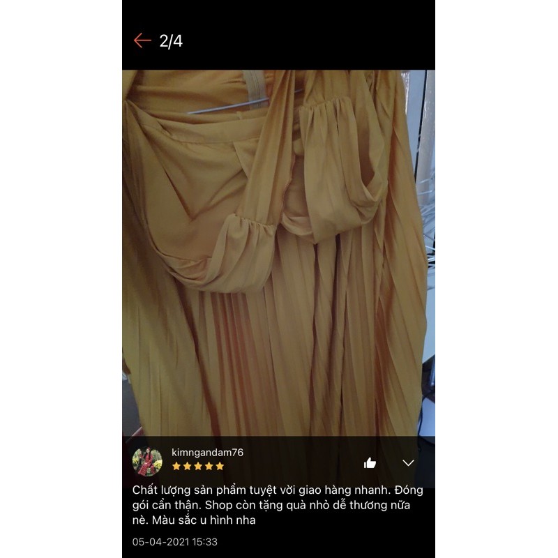 MAXI DẬP LY CAO CẤP CÓ CO GIÃN BA MÀU ĐỎ VÀNG XANH