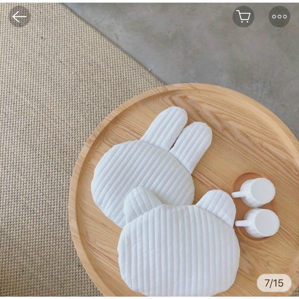 Gối gấu thỏ cho bé sơ sinh/ gối thêu cho bé 4 tháng trở lên phong cách Hàn Quốc cho bé sơ sinh vintage cực xinh