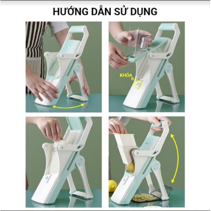 Dụng Cụ Cắt Lát Rau Củ Quả Đa Năng, thái lát mỏng thịt đông lạnh, rau củ, thái sợi