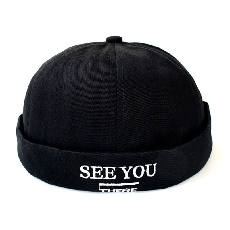 Mũ thủy thủ LINJW không vành thời trang hip hop chỉnh được cho unisex