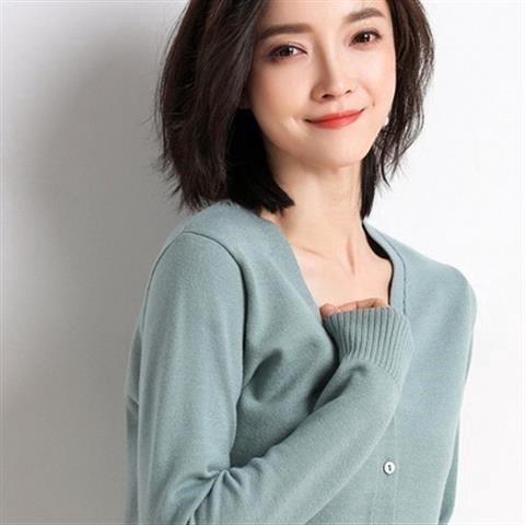 Áo khoác len cardigan xẻ cổ chữ V màu trơn phong cách thời trang 2019 | BigBuy360 - bigbuy360.vn