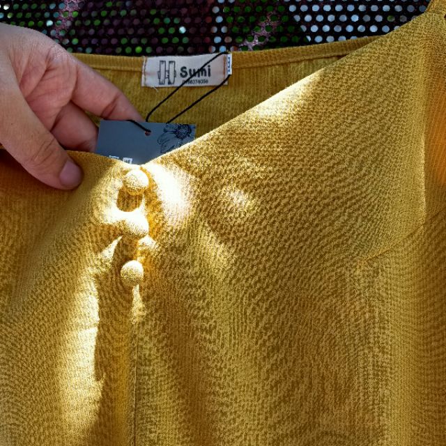 [BIGSIZE] áo dây vải đũi sớ nút bọc vải, có size v1&lt;115